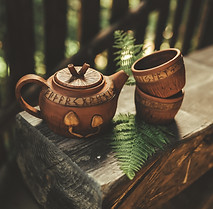 Elevate Your Dining Experience with Handcrafted Ceramic Dishes: Tea Sets, Teapots, Plates, and Cups, Embellished with Norse Pagan Symbols, Runes, and Nature Themes. Sip and Dine in Mythic Style